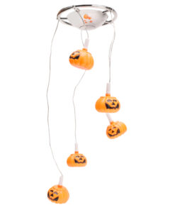 Christmas Concepts® Light Up Pumpkin Halloween Mobile - 5 White LED Lights - 70cm From Top To Bottom - Halloween Decorations