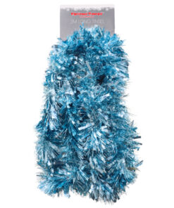 Christmas Concepts® 3m / 9.8ft Chunky/Fine Christmas Tinsel - Christmas Decoration - High Quality Tinsel (Ice Blue)