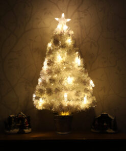 Alternative view of Christmas Concepts® 3ft (81CM) Fibre Optic Iridescent Photograph Christmas Tree With Warm White LED Lights