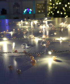 Alternative view of Christmas Concepts® 2m (6.5ft) 20 Beaded LED String Lights - Garland Party Decorations - Weddings & Christmas (Baby Pink)