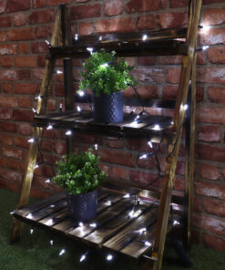 Alternative view of Christmas Concepts® 60 White LED Chasing Fairy Lights With Green Cable - Indoor/Outdoor - Christmas Decorations