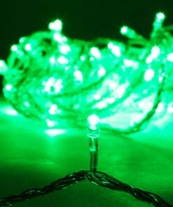 Alternative view of Christmas Concepts® 100 LIME GREEN LED CHASING LIGHTS ON CLEAR CABLE- CHRISTMAS LIGHTS