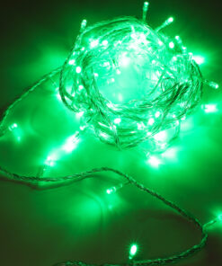 Christmas Concepts® 100 LIME GREEN LED CHASING LIGHTS ON CLEAR CABLE- CHRISTMAS LIGHTS