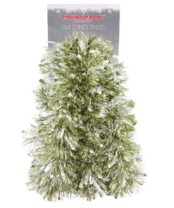 Christmas Concepts® 3m / 9.8ft Chunky/Fine Christmas Tinsel - Christmas Decoration - High Quality Tinsel (Mint Green)