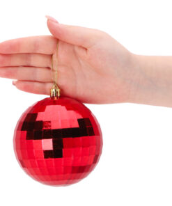 Alternative view of Christmas Concepts® Pack of 5-100mm Christmas Tree Baubles - Shiny, Faceted Decorated Baubles (Multi Coloured)