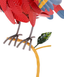 Alternative view of Christmas Concepts® 44cm (17'') Metal Parrot Perched On Tree Branch Free Standing Garden Decoration - Indoor/Outdoor Decoration