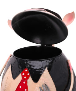 Alternative view of Christmas Concepts® 40cm (16'') Novelty Metal Pedal Bin - Novelty Gifts (Pig)