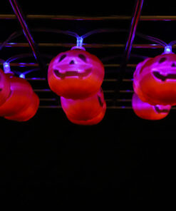 Alternative view of Christmas Concepts® 20 Halloween Pumpkin Lights With Blue LED Lights - 1.4m Length - Halloween Lights - Battery Operated