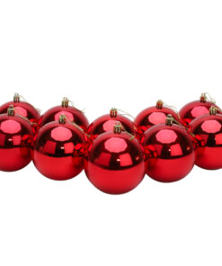 Christmas Concepts® 144 Extra Large 100mm Baubles - Christmas Tree Decorations (Red)