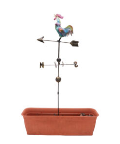 Christmas Concepts® 1.2m/3.9ft Metal Cockerel Weather Vane - Outdoor Garden Decorations