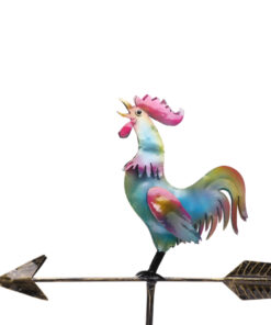Alternative view of Christmas Concepts® 1.2m/3.9ft Metal Cockerel Weather Vane - Outdoor Garden Decorations