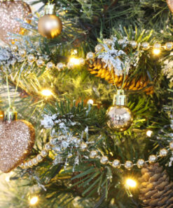 Alternative view of Christmas Concepts® Pack of 25-25mm Mini Christmas Tree Baubles - Shiny, Matte & Glitter Decorated Baubles (Rose Gold)