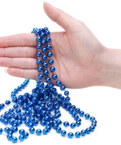 Alternative view of 9ft Christmas Bead Chain - Christmas Bead Garlands - Christmas Decorations (Royal Blue)