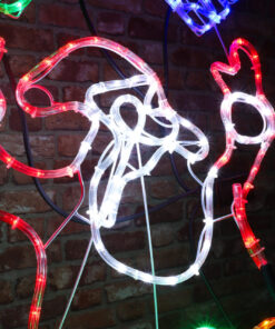 Alternative view of Christmas Concepts® 114cm Santa Juggling Parcels Rope Light Christmas Decoration With Multi LED Lights