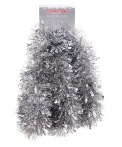 Christmas Concepts® 3m / 9.8ft Chunky/Fine Christmas Tinsel - Christmas Decoration - High Quality Tinsel (Silver)