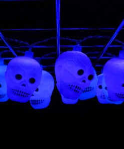 Alternative view of Christmas Concepts® 20 Hallowen Skull Lights With Blue LED Lights-1.4m Length - Battery (L237)