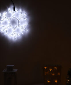 Alternative view of Christmas Concepts® 39cm (15") Rope Light Snowflake with White LED Twinkling Bulbs - Christmas Lighting - 3m Cable