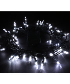 Christmas Concepts® 60 White LED Chasing Fairy Lights With Green Cable - Indoor/Outdoor - Christmas Decorations