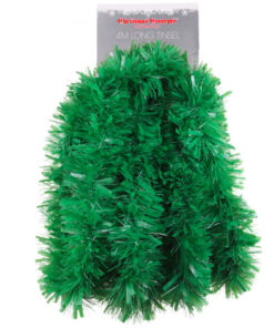 Christmas Concepts® 4m Chunky/Fine Christmas Tinsel - Christmas Decoration - High Quality Tinsel (MATT GREEN)