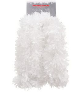 Solid Matt White Chunky/Fine Tinsel-4 metre (TI12)
