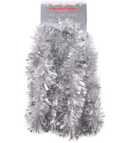 Christmas Concepts® 4m Chunky/Fine Christmas Tinsel - Christmas Decoration - High Quality Tinsel (Silver)