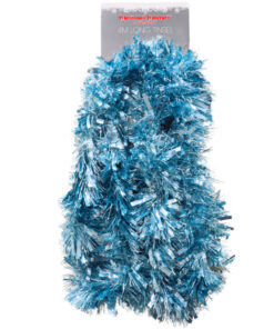 Christmas Concepts® 4 Metre Chunky/Fine Christmas Tinsel - Christmas Decoration Tinsel (Ice Blue)