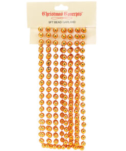 9ft Christmas Bead Chain - Christmas Bead Garlands - Christmas Decorations (Copper)