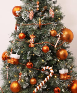 Alternative view of Christmas Concepts® Pack of 10-60mm Christmas Tree Baubles - Shiny, Matte & Glitter Decorated Baubles (Copper)