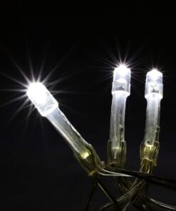 Christmas Concepts® 6 White LED Lights With Clear Cable - Christmas Tree Decorations - Christmas Lights - Indoor Lighting