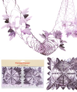 Christmas Concepts® Pack Of 2 9ft Foil Garland Festive Hanging Decorations - Christmas Decorations (Baby Pink)