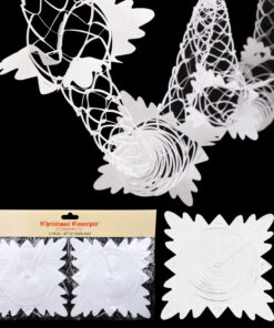 Christmas Concepts® Pack Of 2 9ft Foil Garland Festive Hanging Decorations - Christmas Decorations (White)