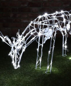 Christmas Concepts® 79cm Animated Light Up Reindeer Doe with Ice White LED Lights - Christmas Lights