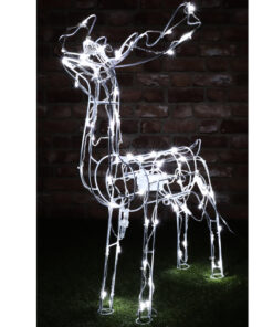 Christmas Concepts® 79cm Animated Light Up Reindeer Stag With White LED Twinkling Bulbs