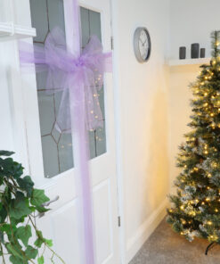 Alternative view of Christmas Concepts® Lilac Christmas Fabric Door Bow Decoration - Make Your Own Fabric Bow