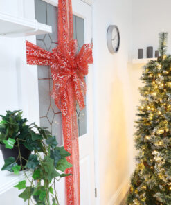 Alternative view of Christmas Concepts® Candy Cane Christmas Fabric Door Bow Decoration - Make Your Own Fabric Bow