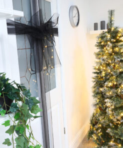 Alternative view of Christmas Concepts® Black Christmas Fabric Door Bow Decoration - Make Your Own Fabric Bow