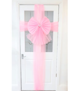 Christmas Concepts® DIY Decorative Door Bow With Diamante Decoration - Wedding/Parties/Christmas (Baby Pink)