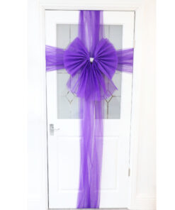 Christmas Concepts® DIY Decorative Door Bow With Diamante Decoration - Wedding/Parties/Christmas (Purple)