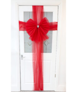 Christmas Concepts® DIY Decorative Door Bow With Diamante Decoration - Wedding/Parties/Christmas (Red)
