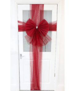 Christmas Concepts® DIY Decorative Door Bow With Diamante Decoration - Wedding/Parties/Christmas (Wine)