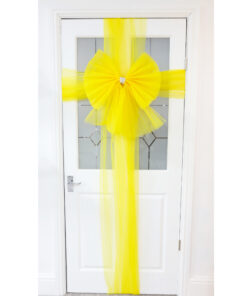 Christmas Concepts® DIY Decorative Door Bow With Diamante Decoration - Wedding/Parties/Christmas (Yellow)