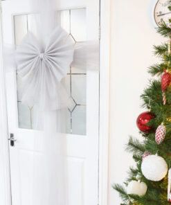 Alternative view of Christmas Concepts® DIY Decorative Door Bow With Diamante Decoration - Wedding/Parties/Christmas (Silver)