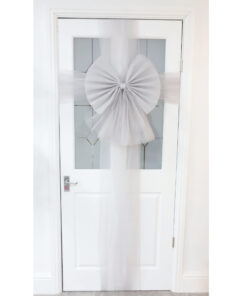 Christmas Concepts® DIY Decorative Door Bow With Diamante Decoration - Wedding/Parties/Christmas (Silver)