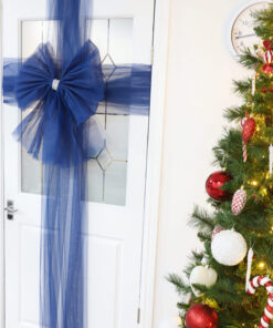 Alternative view of Christmas Concepts® DIY Decorative Door Bow With Diamante Decoration - Wedding/Parties/Christmas (Midnight Blue)
