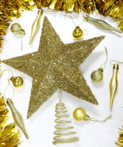 Alternative view of Christmas Concepts® 28cm Sparkly Tree Top Star - Luxury Christmas Decorations (Gold)