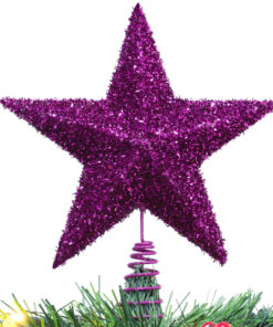 Christmas Concepts® 28cm Sparkly Tree Top Star - Luxury Christmas Decorations (Purple)