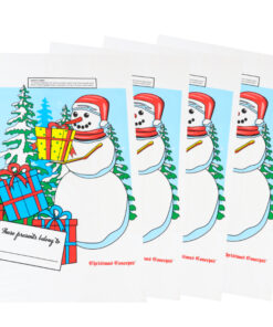 Christmas Concepts® Pack Of 4-75cm Plastic Giant Santa Sacks - Christmas Stockings (Snowman)
