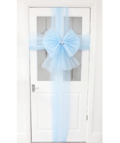Christmas Concepts® DIY Decorative Door Bow With Diamante Decoration - Wedding/Parties/Christmas (Baby Blue)