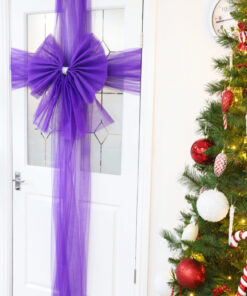 Alternative view of Christmas Concepts® DIY Decorative Door Bow With Diamante Decoration - Wedding/Parties/Christmas (Purple)