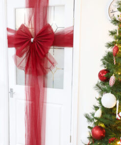 Alternative view of Christmas Concepts® DIY Decorative Door Bow With Diamante Decoration - Wedding/Parties/Christmas (Wine)